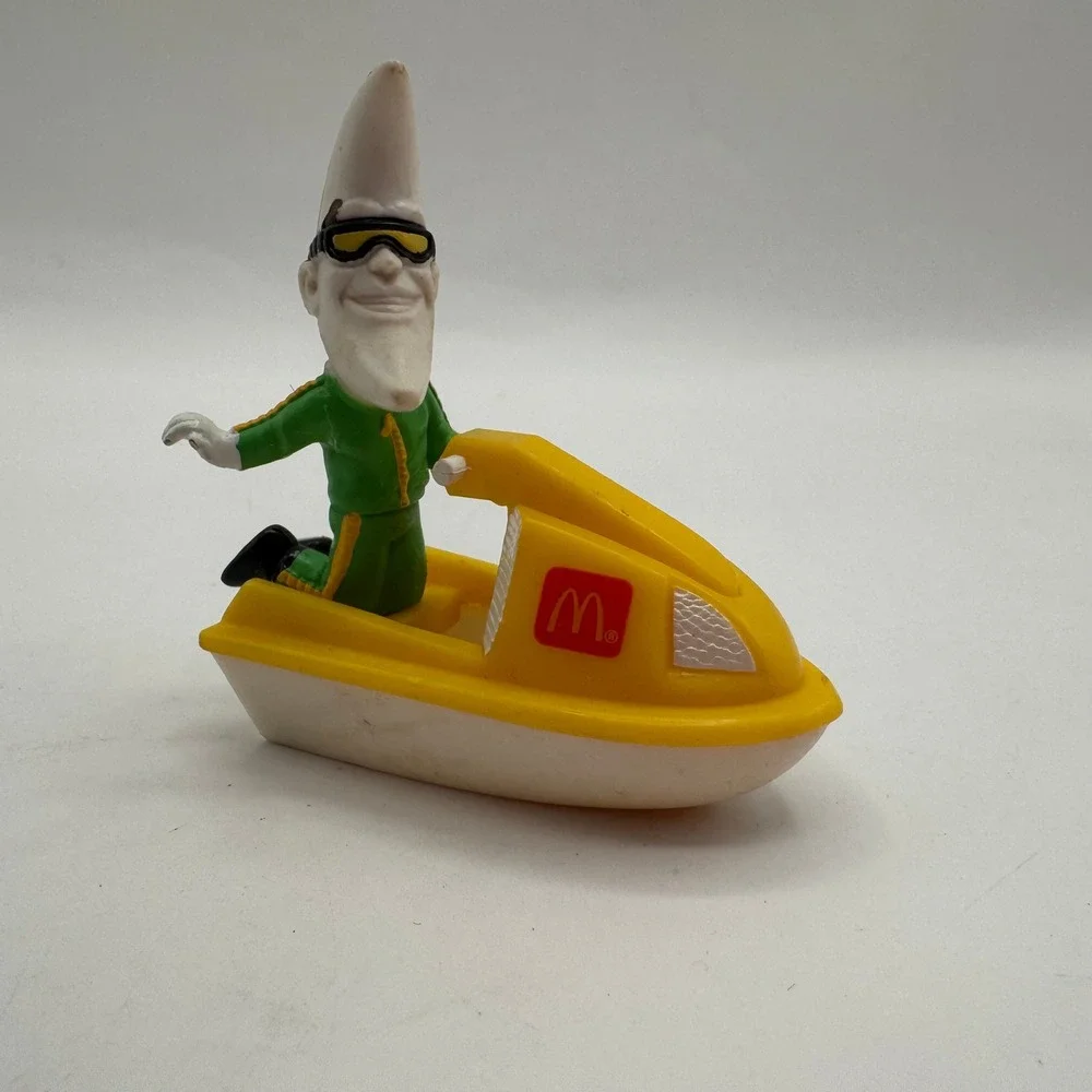 McDonalds Mac Tonight Happy Meal Toy Lot Kids Vintage 1988 Plane Jeep Jet Ski‎